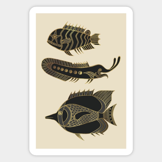 Fantastical Fish Magnet by Olooriel